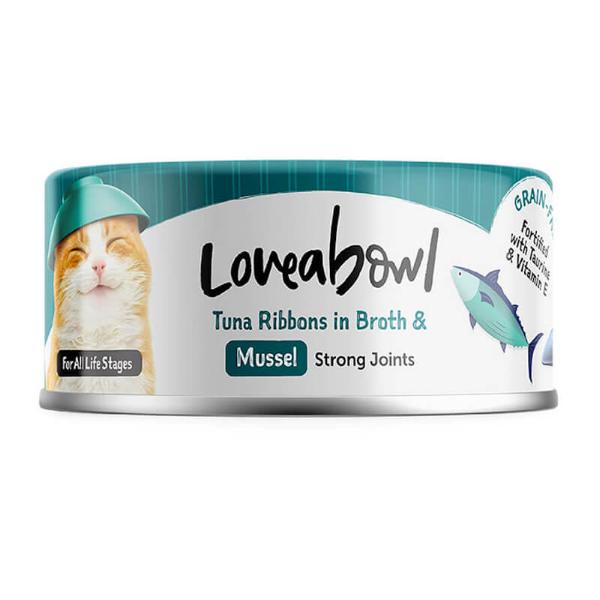 CAT CAN IN BROTH TUNA AND MUSSEL 70g 