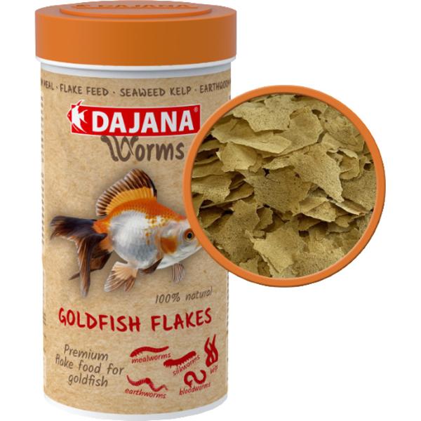 WORMS - GOLDFISH FLAKES 18g (100ml)