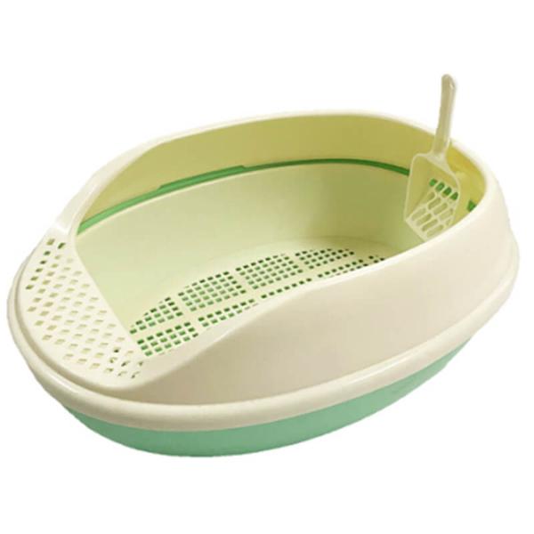 3 LAYER LITTER BOX WITH SCOOP (GREEN) (52x38.5x20cm) 