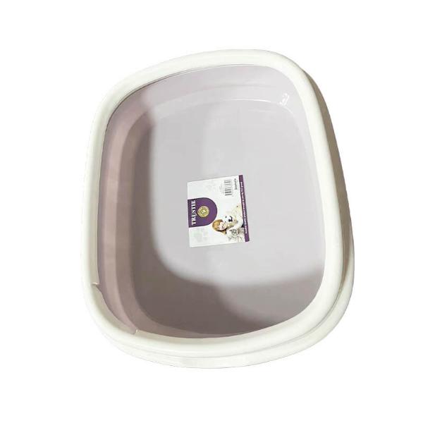 CAT LITTER BOX (LILAC)(48x40x14cm) 