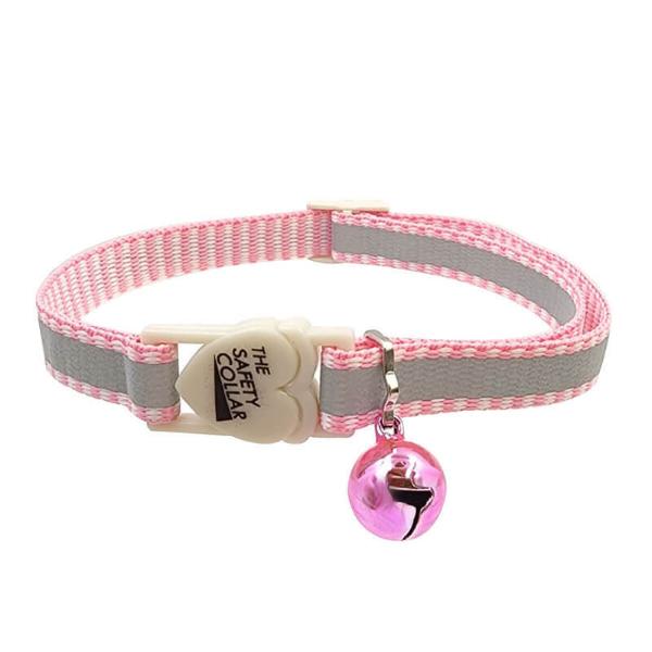 CAT COLLAR-PLAIN REFLECTIVE (PINK) (10mmx30cm) 