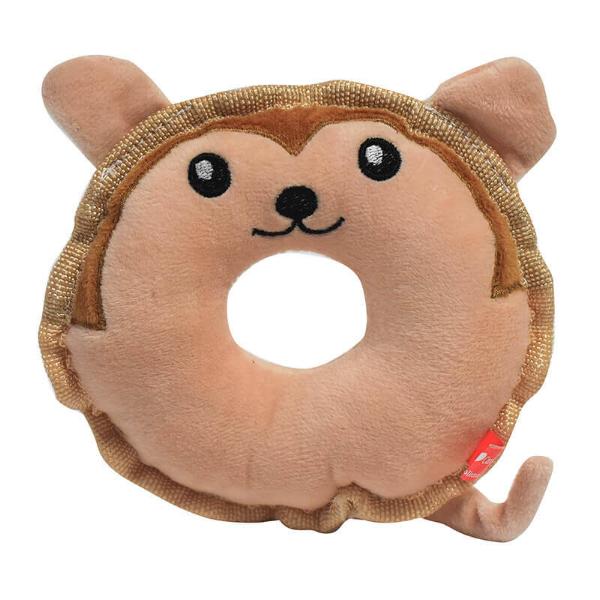 ANIMAL DONUT MONKEY (BEIGE) (14.5x14.5x3cm) 