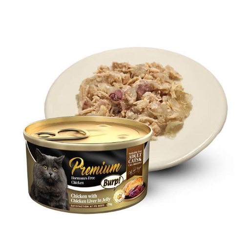 (CAT)PREMIUM CHICKEN WITH CHICKEN LIVER IN JELLY 70g 