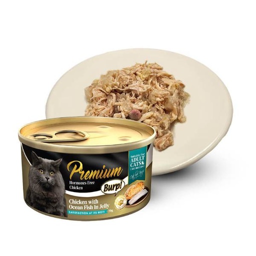 (CAT)PREMIUM CHICKEN WITH OCEAN FISH IN JELLY 70g 