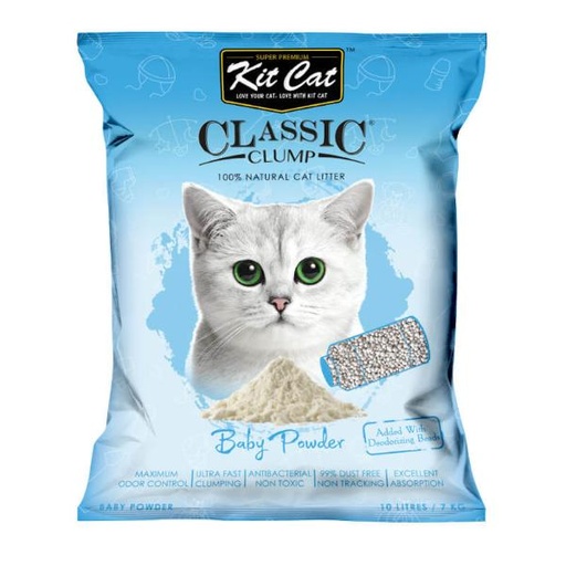 CAT LITTER 10L/7kg - BABY POWDER 