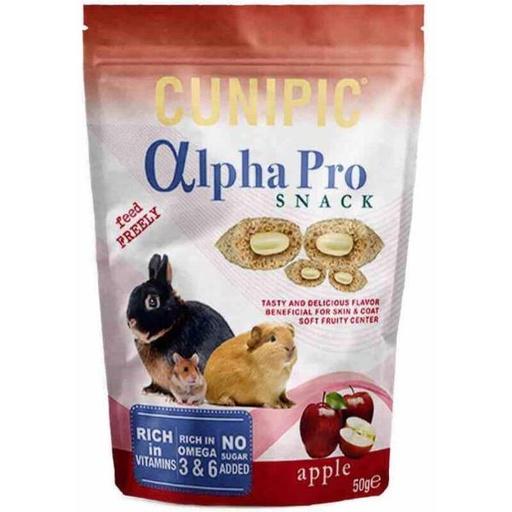 ALPHA PRO SNACK APPLE (SKIN & COAT) 50g 