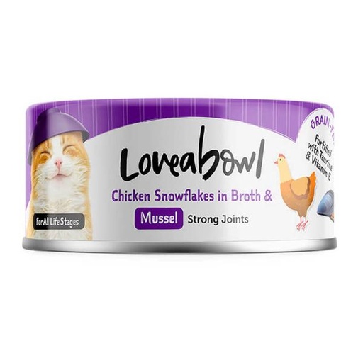 CAT CAN IN BROTH CHICKEN AND MUSSEL 70g 