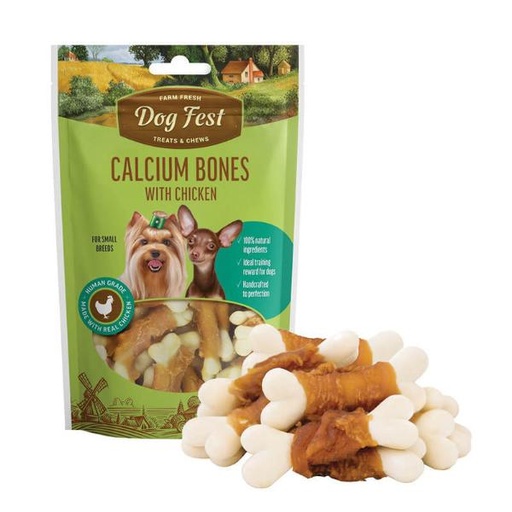 CALCIUM BONES WITH CHICKEN (FOR SMALL BREED)  55g 