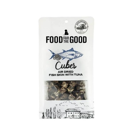 AIR DRIED TUNA  AND FISH SKIN CUBE 120g 