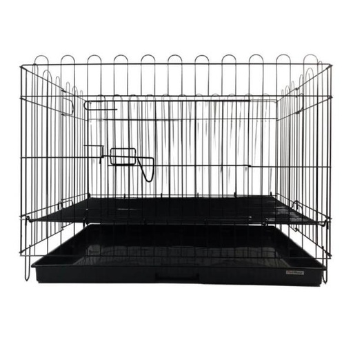 3FT PLAYPEN SET WITH MESH & TRAY (BLACK) 