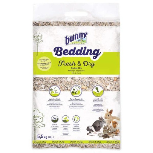 BUNNY NATURE BEDDING FRESH & DRY 29L (7kg) 