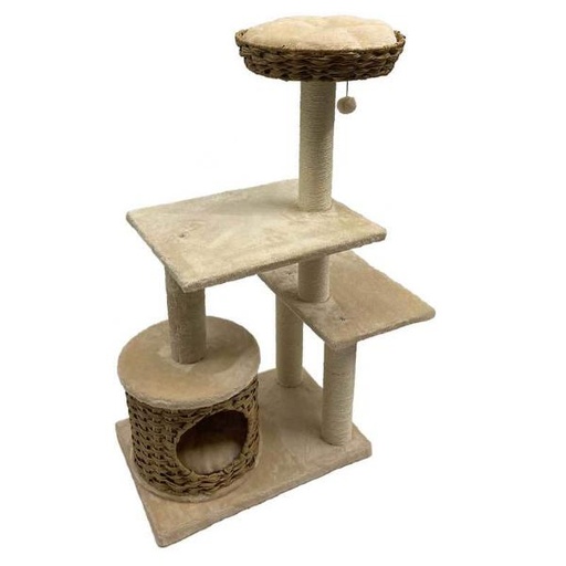 4 TIER  WITH HOME & REST (BEIGE) (59x40x108cm) 