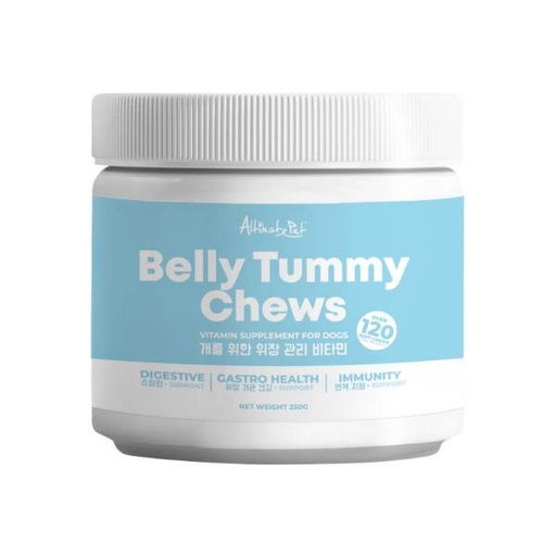 BELLY TUMMY CHEWS VITAMIN SUPPLEMENT FOR DOGS 250g 