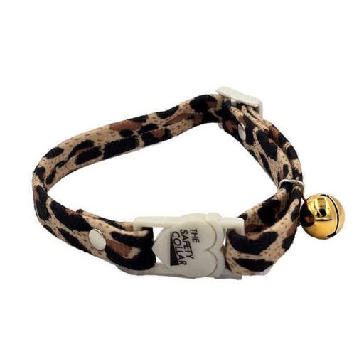 CAT COLLAR - LEOPARD PRINT (10mmx20-30cm) 