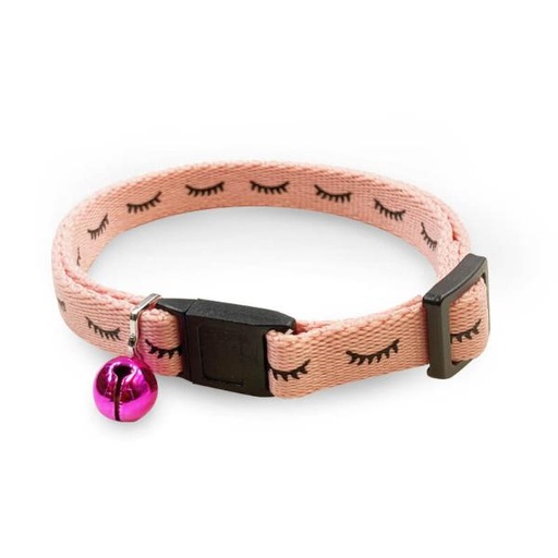 CAT COLLAR - EYELASH (PINK) (10mmx20-35cm) 