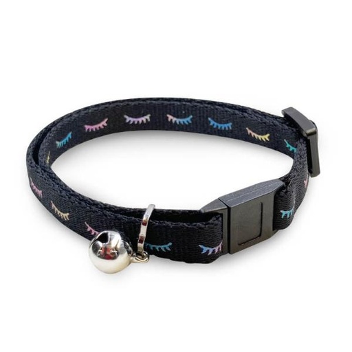 CAT COLLAR - EYELASH (BLACK) (10mmx20-35cm) 