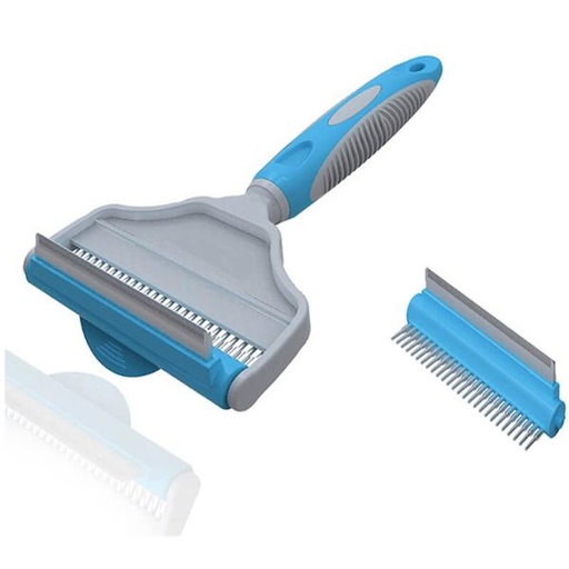 2 IN 1 COMB/DE SHEDDING TOOL (LARGE) (19x12.5x3cm) 